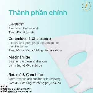 Mặt nạ c-PDRN® tái tạo căng bóng da Rejuran Turnover Mask - Ảnh 4