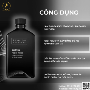 Công dụng của Revision Skincare Soothing Facial Rinse