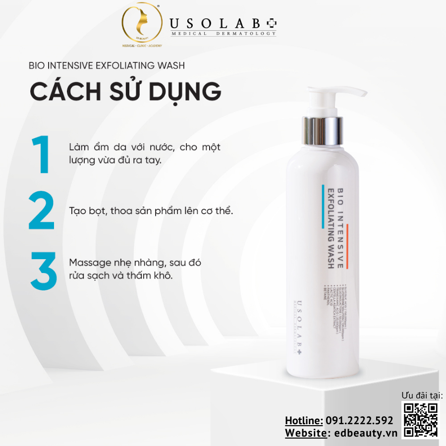 Sữa tắm tẩy da chết Usolab Bio Intensive Exfoliating Wash - Ảnh 3