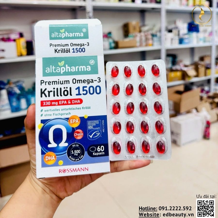 Viên uống Altapharma Premium Omega-3 Krillol 1500 - Ảnh 3