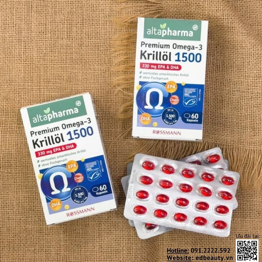 Viên uống Altapharma Premium Omega-3 Krillol 1500 - Ảnh 4