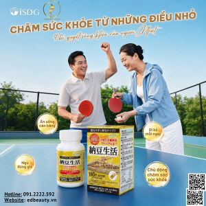 Viên uống hỗ trợ tim mạch, não bộ iSDG Natto Life