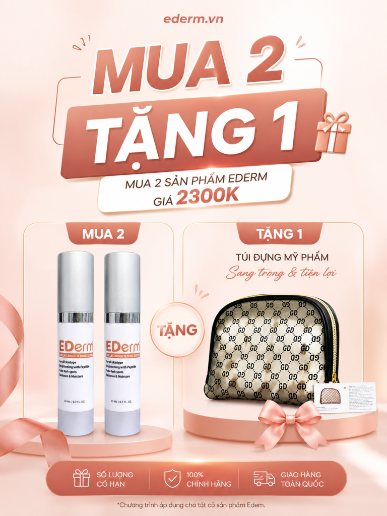 KHUYẾN MÃI EDERM MUA 2 TẶNG 1 TÚI