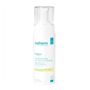 Bọt rửa mặt Ivatherm Ivapur Cleansing Foam with Salicylic Acid 2%