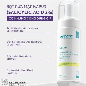 Thành phần Ivapur Cleansing Foam with Salicylic Acid 2%