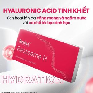 Dung dịch tái tạo sinh học, cải thiện sắc thái da Retix.C Resteeme H