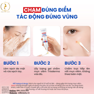 Chấm mụn viêm, sưng đỏ Trioderma Intensive Acne Spot Gel - Ảnh 4
