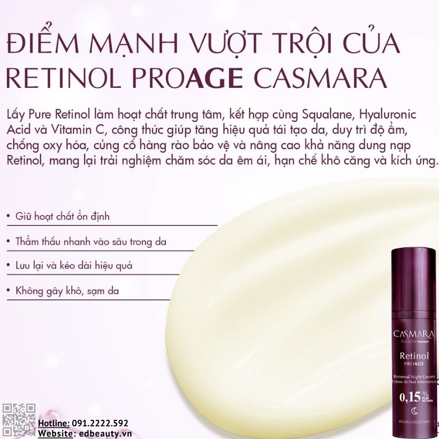 Hiệu quả khi dùng Casmara Retinol