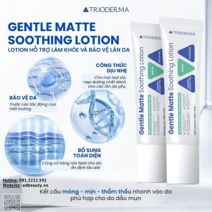 Lotion dưỡng da dầu mụn Trioderma Gentle Matte Soothing Lotion