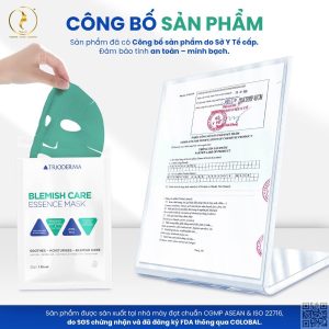 Cách dùng mặt nạ cải thiện mụn Trioderma