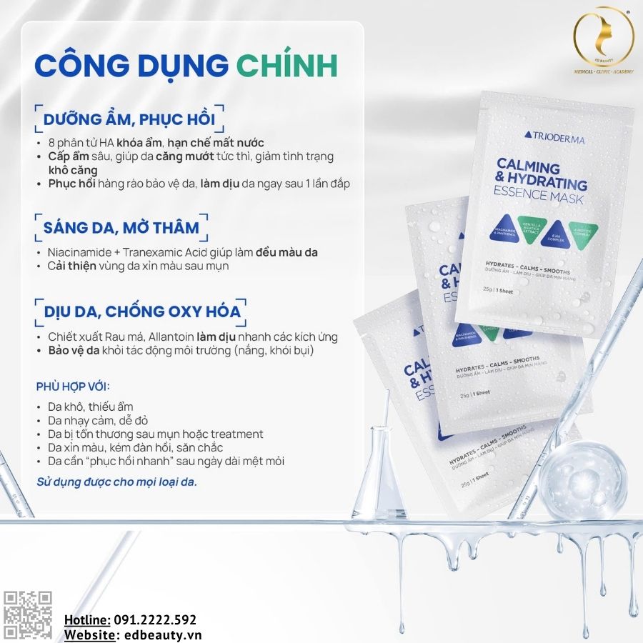 Thành phần mặt nạ Calming & Hydrating Essence