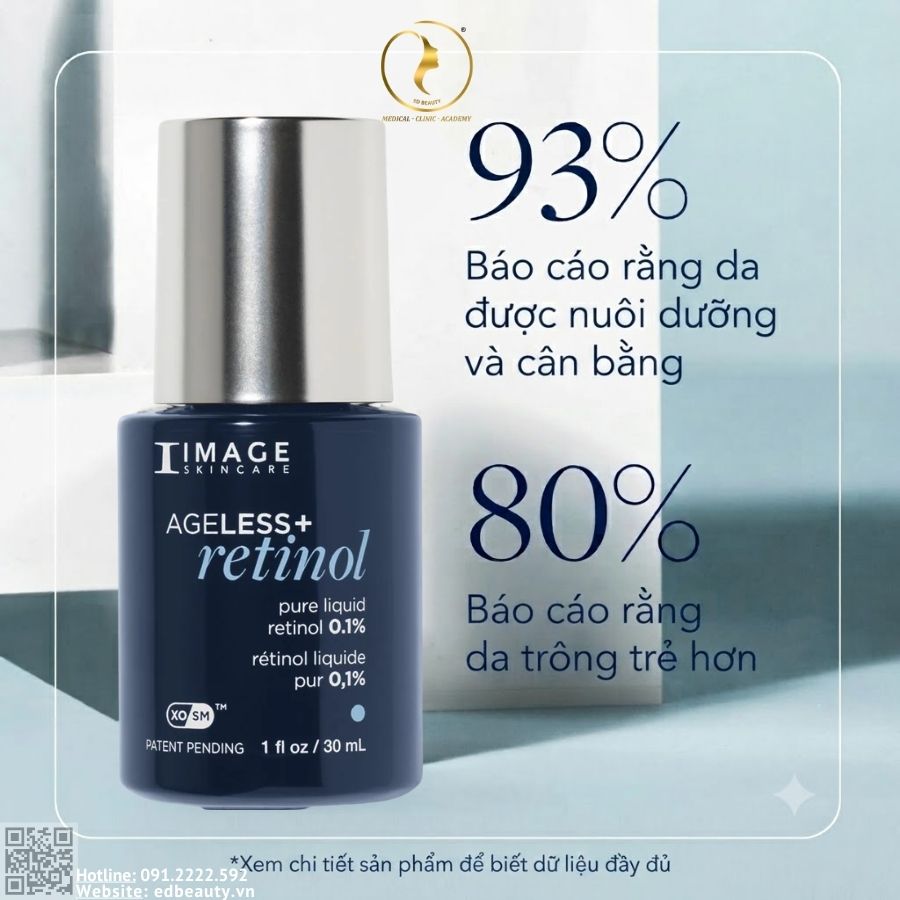 Serum trẻ hóa da nhạy cảm Image Skincare Ageless+ Retinol Pure Liquid 0.1%