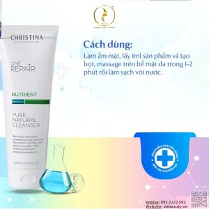 Cách sử dụng Christina Pure Natural Cleanser