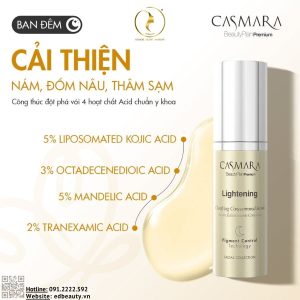 Tinh chất dưỡng mờ nám ban đêm Casmara Lightening Clarifying Concentrated Serum