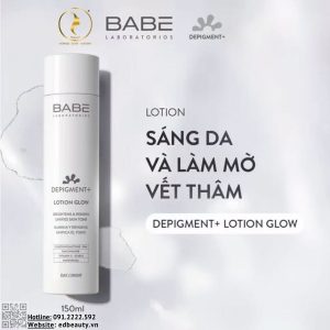 Toner cân bằng da, dưỡng sáng Babe Depigment+ Lotion Glow