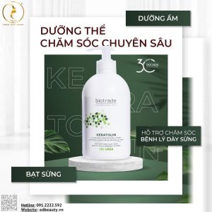 Dưỡng thể da khô bong tróc Keratolin Body Hydrating Lotion 12% Urea