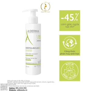 Gel làm sạch dịu da kích ứng A-Derma Dermalibour+ Foaming Cica - Ảnh 2