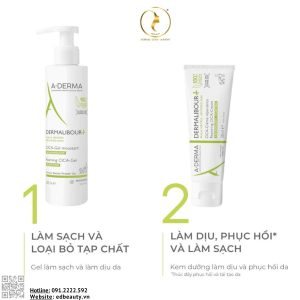 Gel làm sạch dịu da kích ứng A-Derma Dermalibour+ Foaming Cica Gel