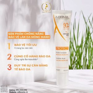 Thành phần A-Derma Protect Invisible Fluid SPF50+