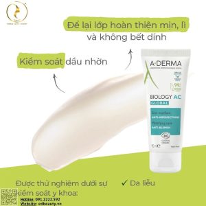Kem dưỡng giảm thâm mụn A-Derma Biology AC Global Mattifying Care - Ảnh 3