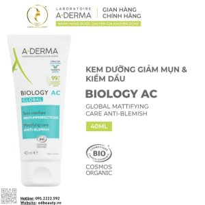 Kem dưỡng giảm dầu nhờn, thâm mụn A-Derma Biology AC Global Mattifying Care
