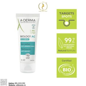 Kem dưỡng giảm thâm mụn A-Derma Biology AC Global Mattifying Care - Ảnh 6