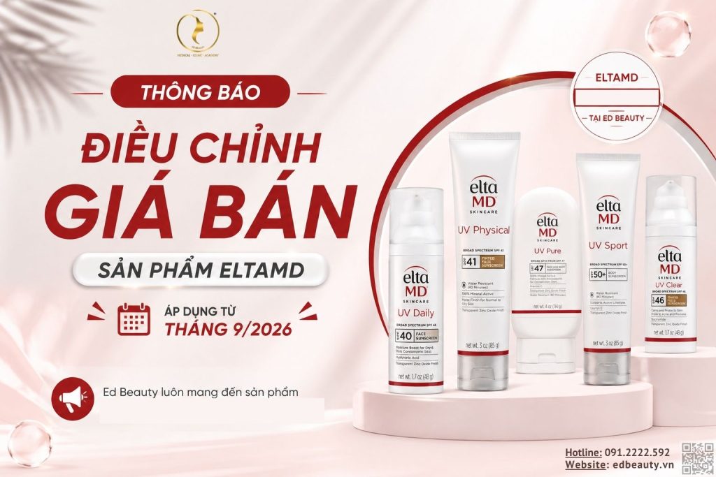 Thông báo điều chỉnh giá sản phẩm EltaMD năm 2026