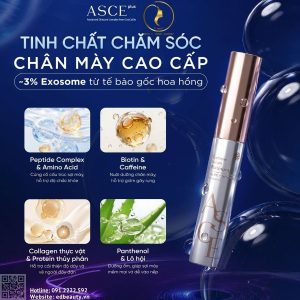Tinh chất Exosome dưỡng mày khỏe, đầy đặn ASCE Eyebrow Serum Platinum - Ảnh 2