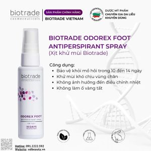 Hiệu quả khi dùng xịt khử mùi Odorex Foot