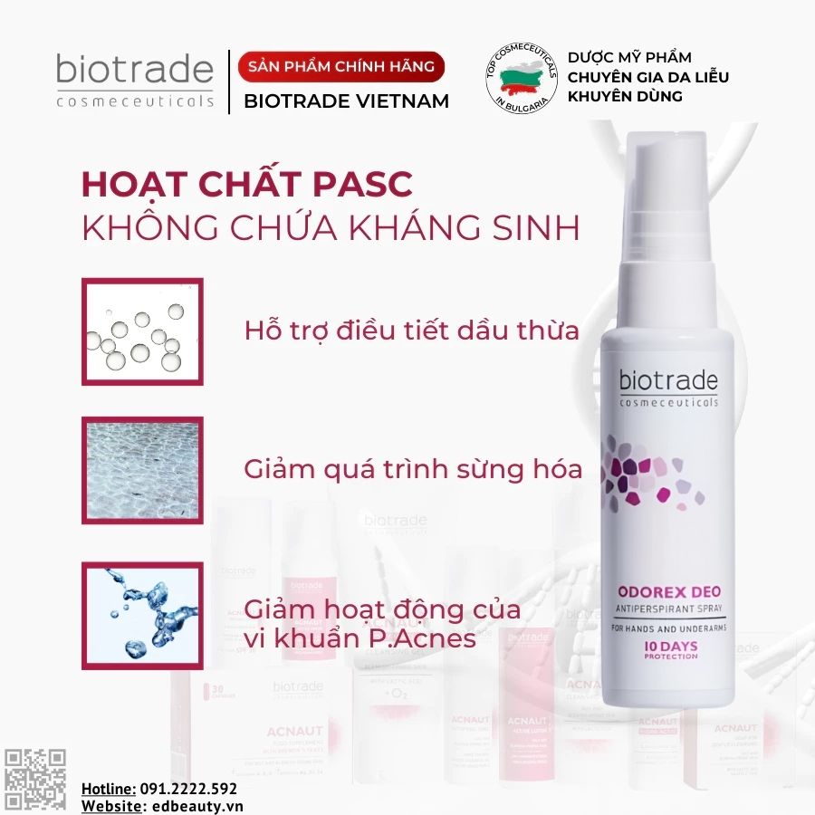 Thành phần Odorex Foot Antiperspirant Spray