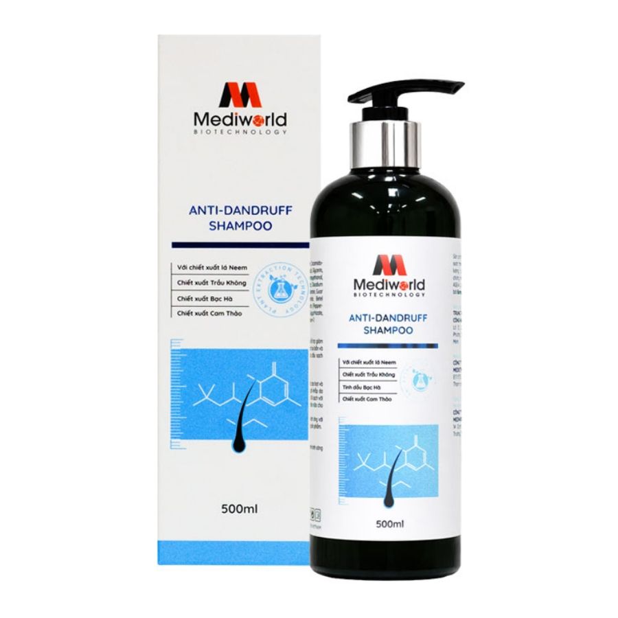 Dầu gội đầu giảm gàu, nhờn bết tóc Mediworld Anti-Dandruff Shampoo