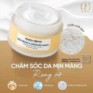 Thành phần kem dưỡng Maruderm Rice