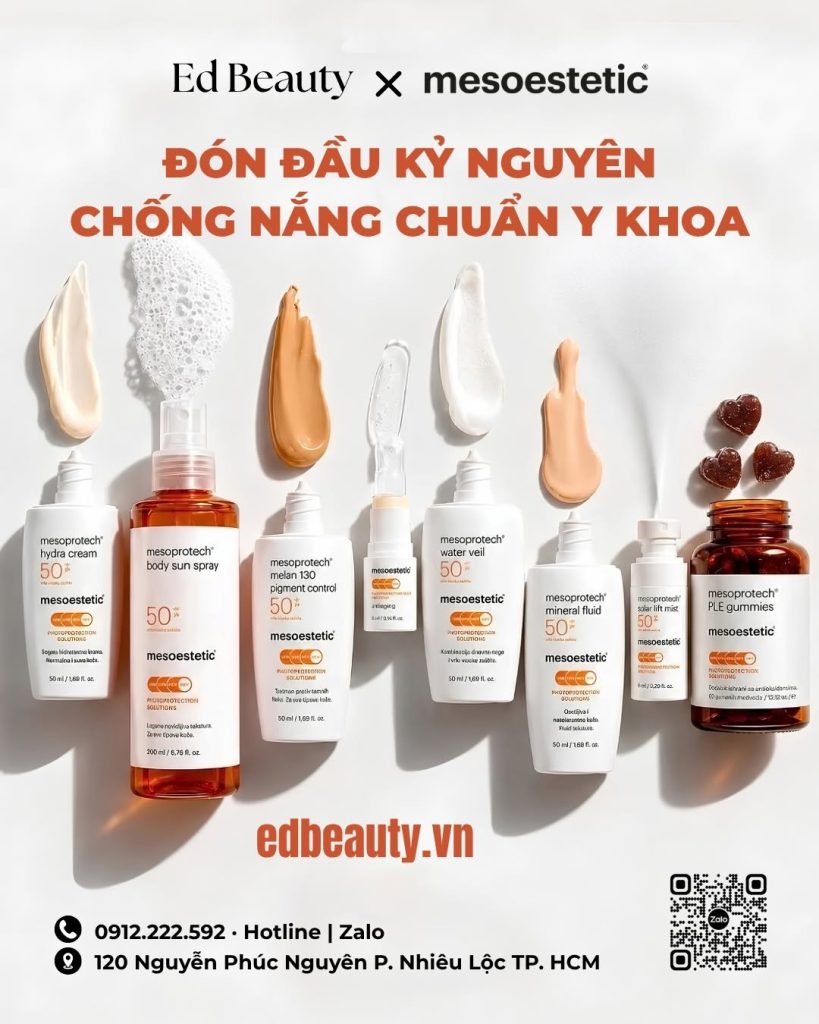 Kỷ nguyên chống nắng mới cùng Mesoestetic bảo vệ da từ ngoài vào trong
