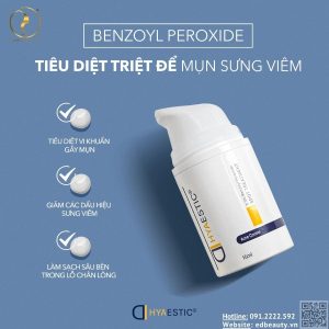 Cách sử dụng 2.5% Benzoyl Peroxide Hyaestic