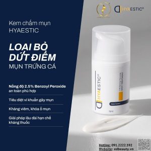 Lotion chấm mụn sưng viêm Hyaestic Spot Treatment 2.5% Benzoyl Peroxide
