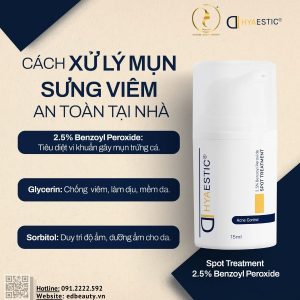 Công dụng của Hyaestic Spot Treatment 2.5% Benzoyl Peroxide