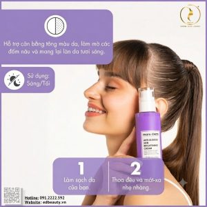 Kem dưỡng ẩm mờ thâm nám Maruderm Anti-Blemish Skin Brightening Cream