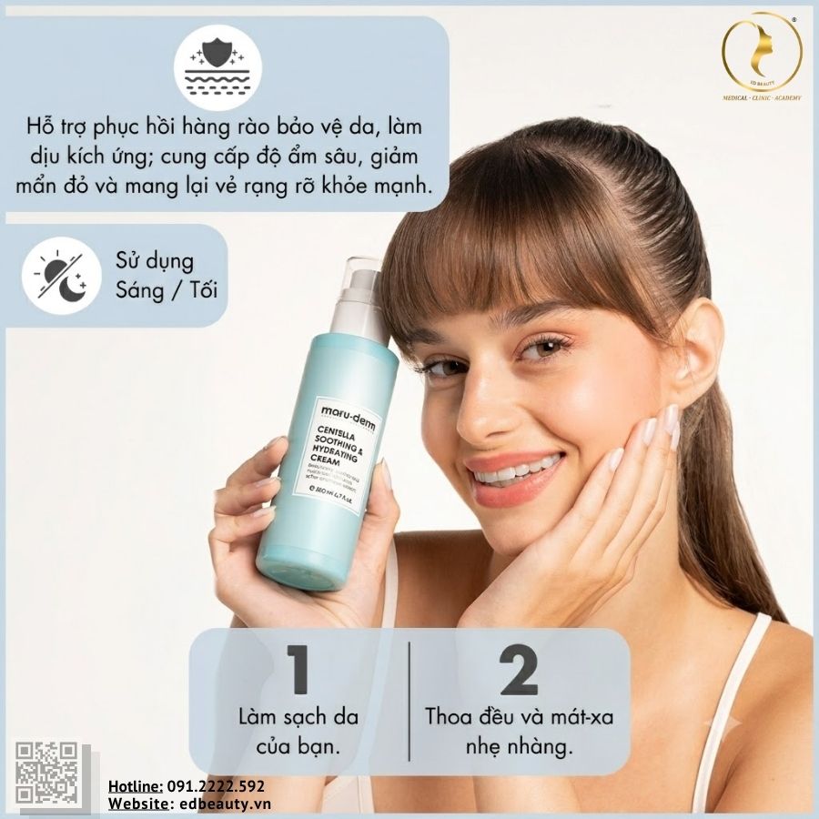 Hiệu quả khi dùng Maruderm Centella Soothing & Hydrating Cream