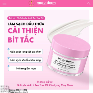 Mặt nạ đất sét Maruderm Salicylic Acid + Tea Tree Oil Clarifying Clay Mask