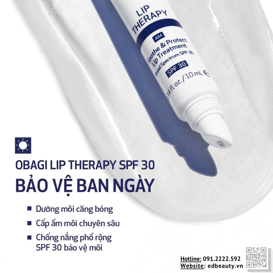Hiệu quả khi dùng Obagi Lip Therapy SPF 30