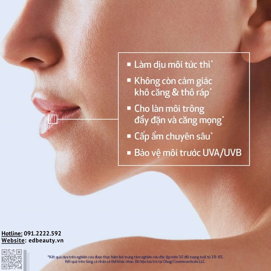 Hiệu quả khi dùng Obagi Lip Therapy SPF 30