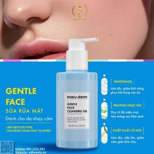 Sữa rửa mặt dịu nhẹ Maruderm Gentle Face Cleansing Gel