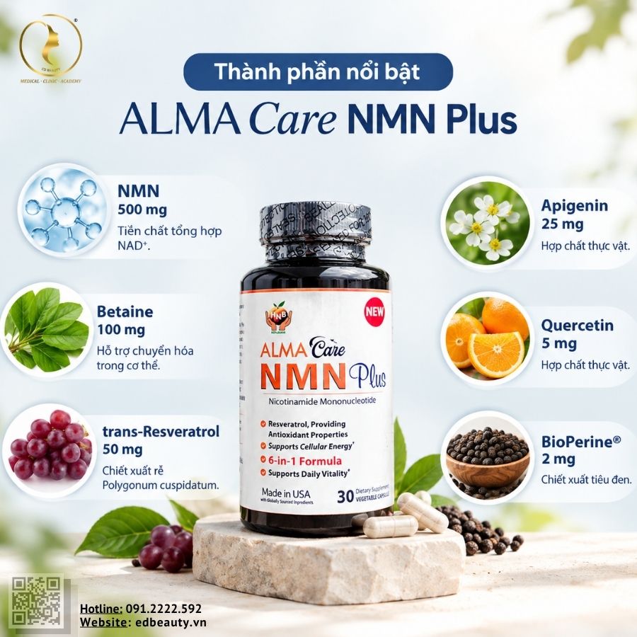 Thành phần nổi bật ALMA Care NMN Plus