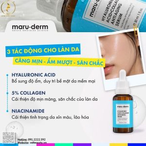 Thành phần serum Maruderm Hyaluronic Acid & Collagen