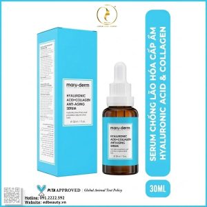 Tinh chất cấp ẩm, mướt mịn da Maruderm Hyaluronic Acid + Collagen AntiAging Serum