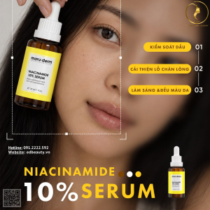 Tinh chất giảm dầu, cải thiện lỗ chân lông Maruderm Niacinamide 10% Serum