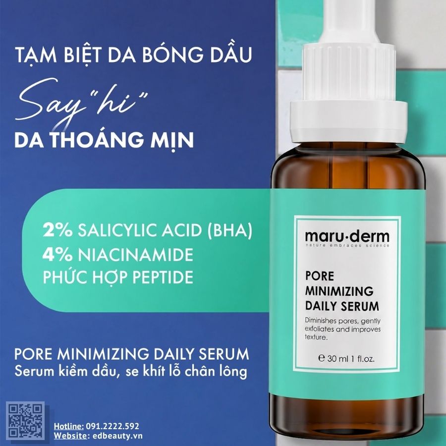 Maruderm Pore Minimizing Daily Serum phù hợp với ai?