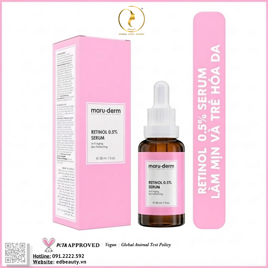 Tinh chất tái tạo trẻ hóa da Maruderm Retinol 0.5% Serum