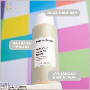 Tonic cải thiện da sần sùi, xỉn màu MaruDerm Glycolic Acid 7% Toner - Ảnh 5